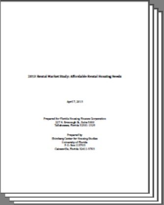 2013 Rental Market Study report cover - open PDF